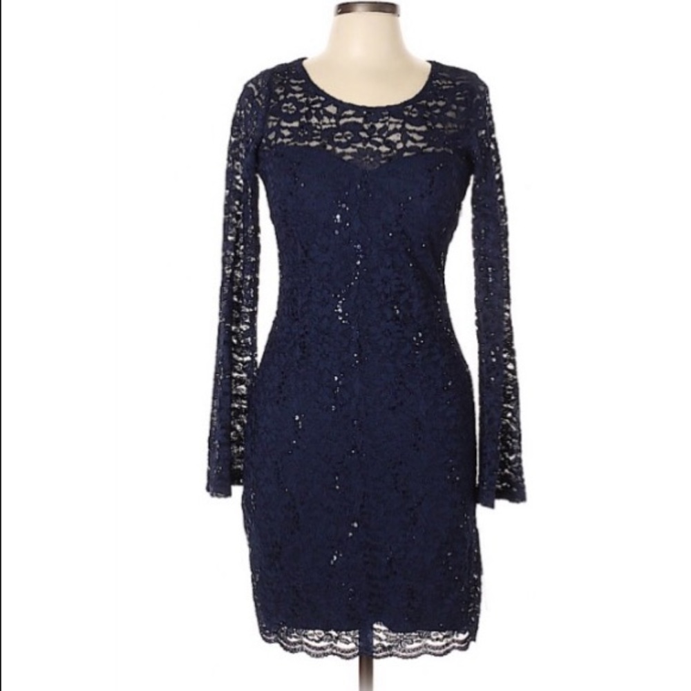My Michelle blue sequin dress Jr.Size 18